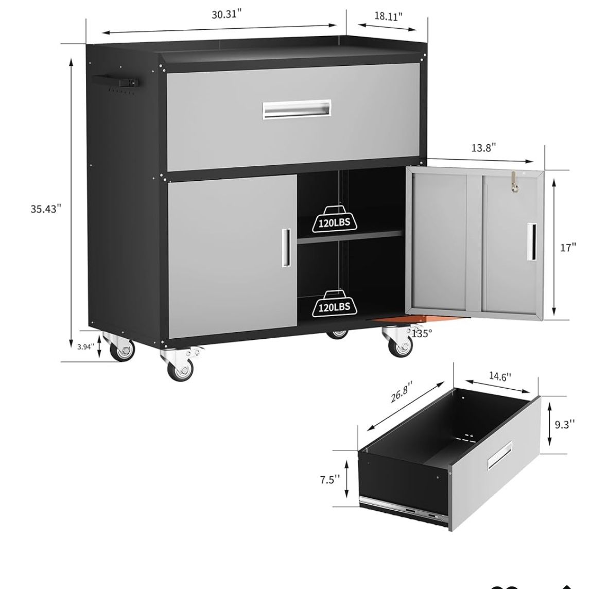 Metal Storage Cabinet **NEW IN BOX**