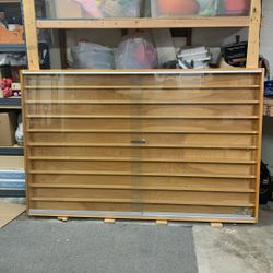 Wall Mounted Display Case W/ Sliding Glass Doors 