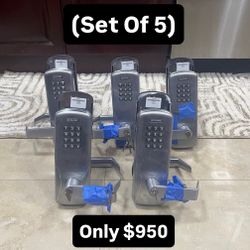 Heavy Duty Stainless Steel Lockset With Keypad (Set Of 5) 