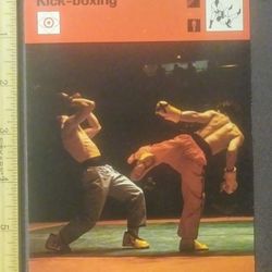 1978 Sportscaster Kick-Boxing Martial Arts Growing In Popularity Sports Photo Large Over-sized Card HTF Collectible Vintage Italy