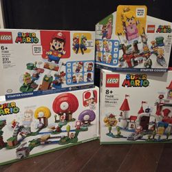 4 Super Mario Lego Sets (Retired)