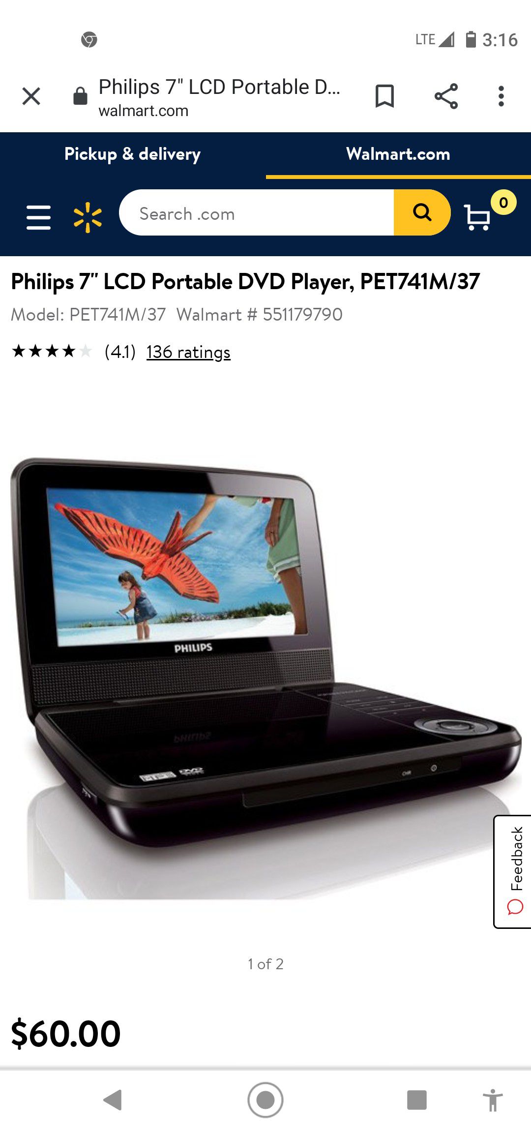 Portable DVD player Philips