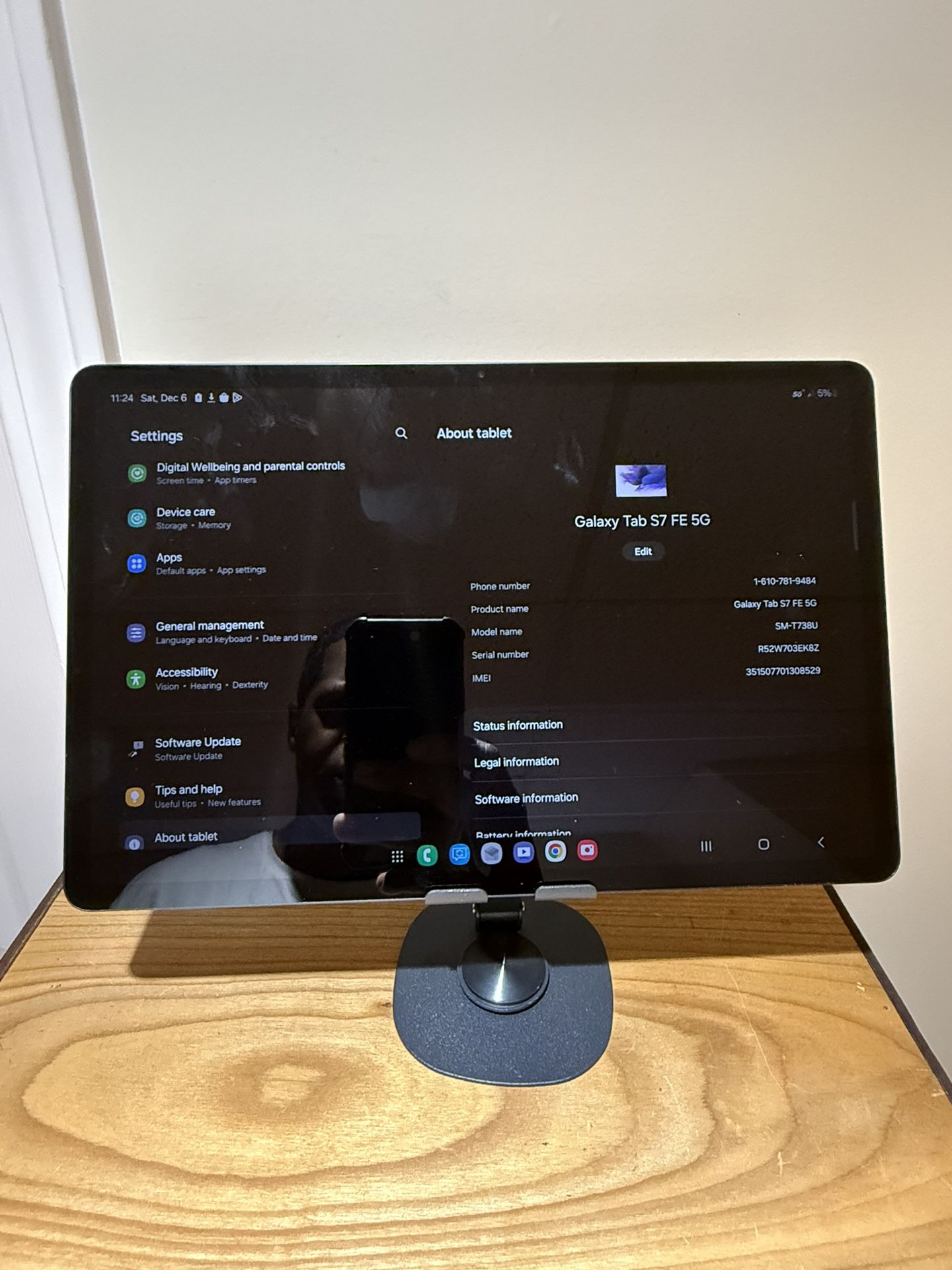📱 Samsung Galaxy Tab S7 FE 5G – Great Condition
