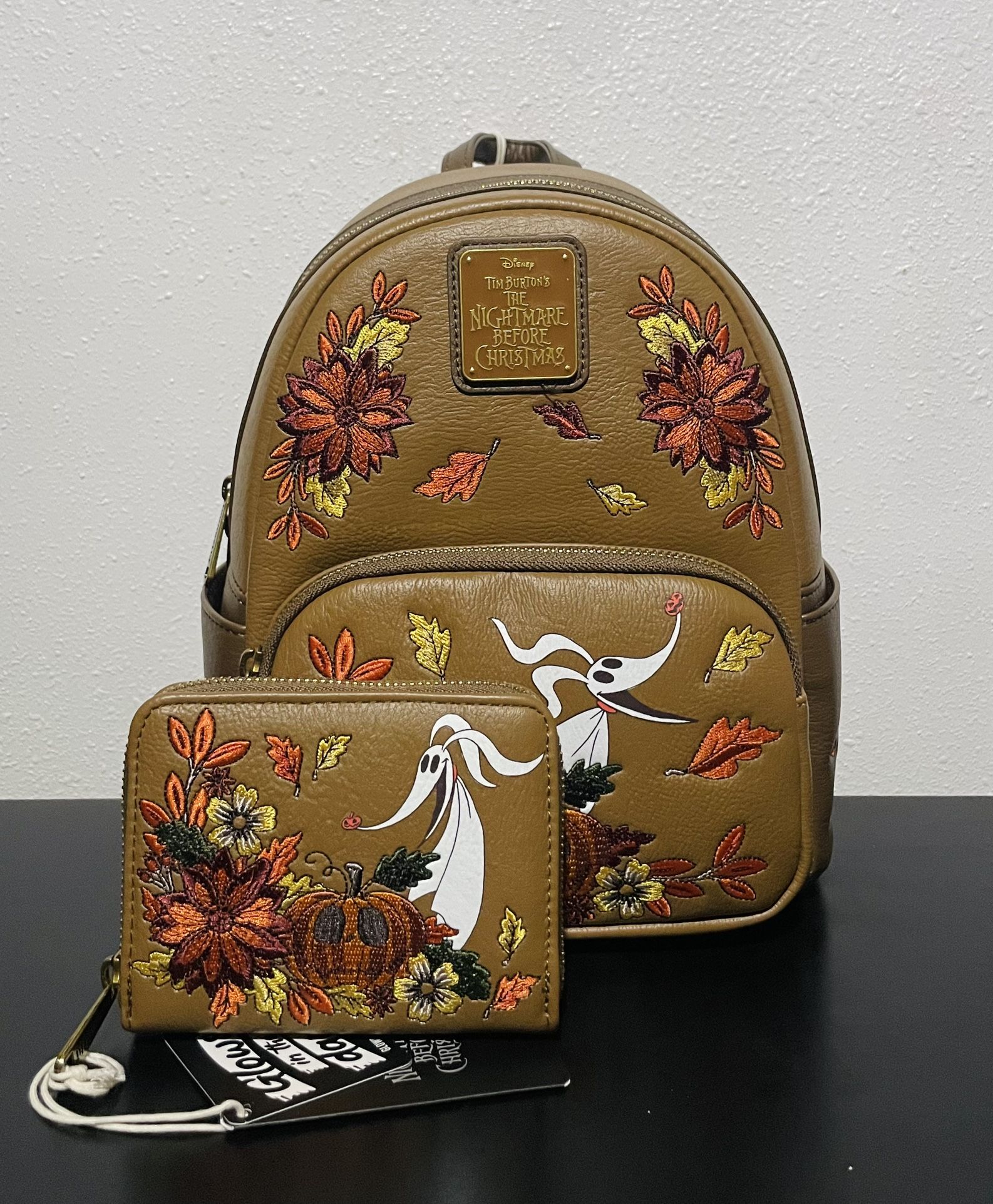 Disney The Nightmare Before Christmas Zero & Jack Fall GITD Backpack and Wallet