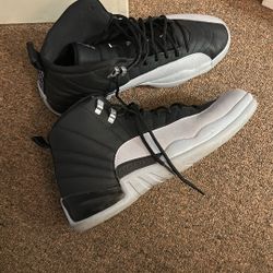 Size 12 Jordan 12 Black Grey Used