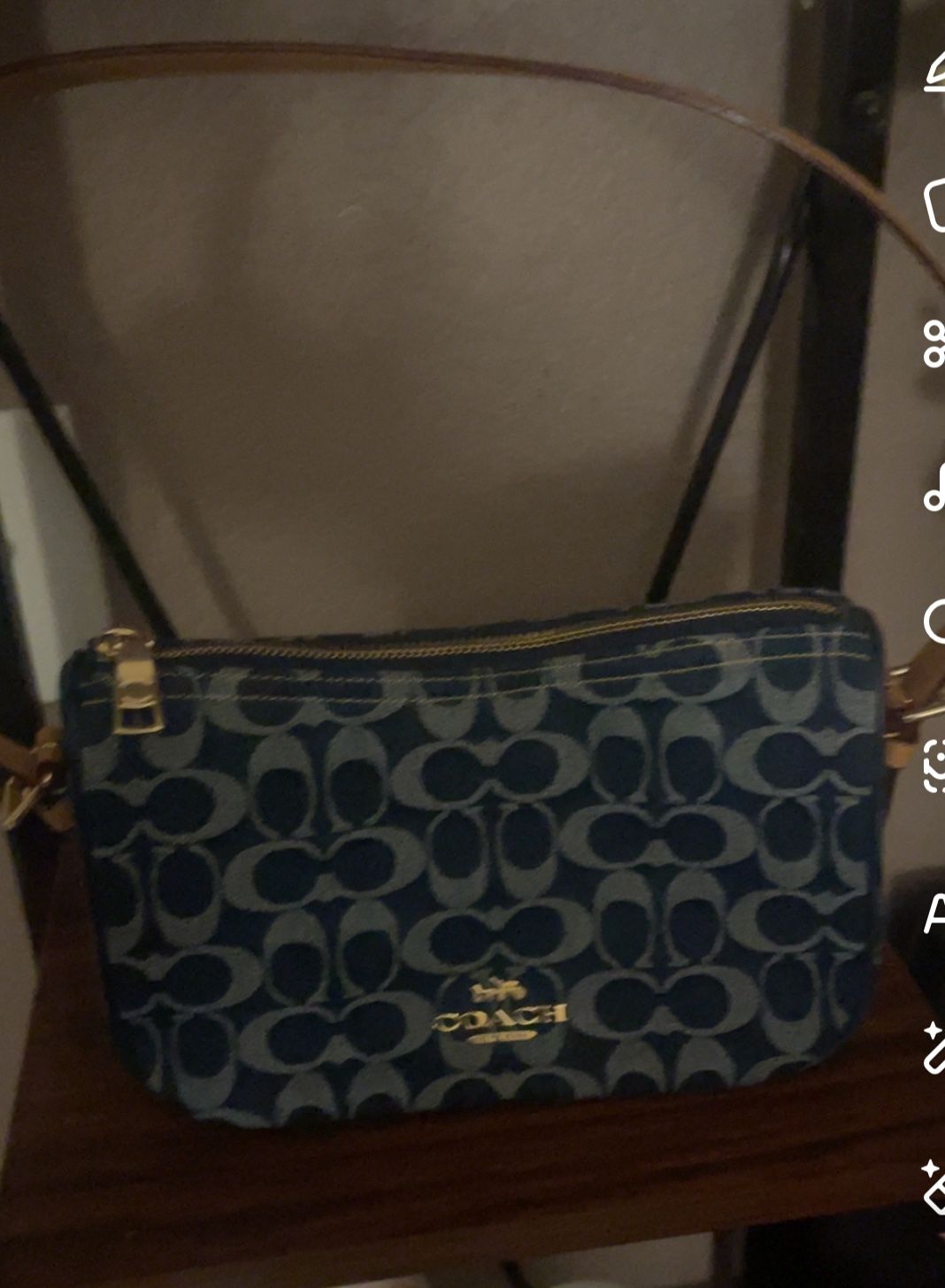 Coach Denim Bag $100