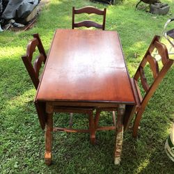 1941 Maple Drop Leaf Table Set $275 Delivery $20