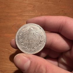 1945 MEXICO Eagle Liberty Cap Vintage Coin