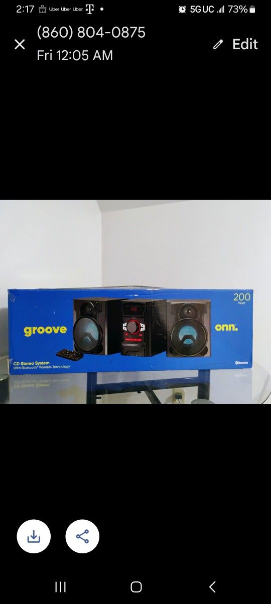 Cd stereo system with Bluetooth wireless technology