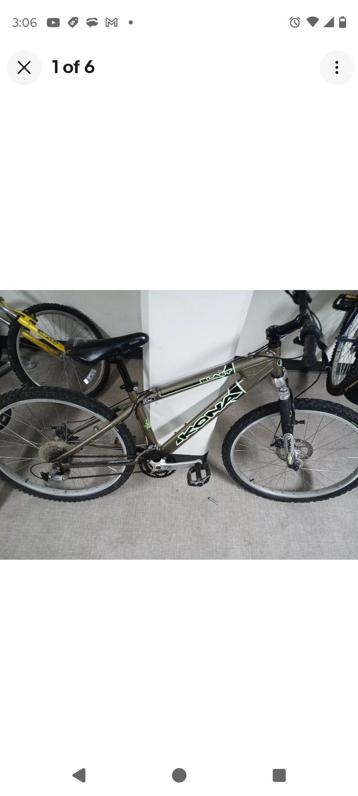 Vtg Kona Blast 2000 Ford Focus Special Edition ZX3 Mountain Bike Bicycle MTB 26”