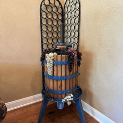 Antique Wine Press & Wine Racks