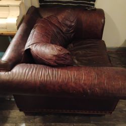 Nice Single Leather Chair With Autimun 