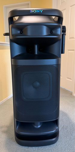Sony ULT Tower 10 Bluetooth Karaoke Party Speaker with Powerful Bass, 360° Sound and Party Lights, Included Wireless Microphone