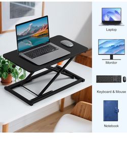 Standing desk converter
