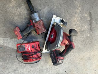 Milwaukee M18 Circular Saw & 1/2” Impact wrench & 1 Battery/Charger