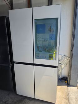 NEW !! SAMSUNG WHITE BESPOKE SMART AI 4 DOOR FAMILY HUB FLEX REFRIGERATOR