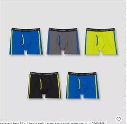 Hanes Boys 5 Pack Xtemp Boxer Briefs Underwear Undies Length Size Large $10