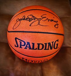 Julius Erving Autographed Official Spalding NBA Basketball - JSA Authentication