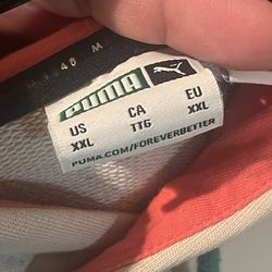 PUMA Colorblock Hooded Pullover Hoodie XXL