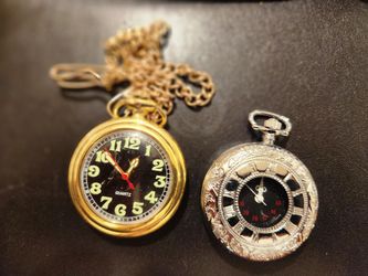 CASH ONLY 2 POCKET WATCHES FASHION JEWELRY