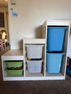 IKEA Storage Unit with Bins