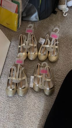 Gold toddler shoes NEW