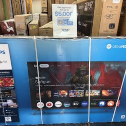 75”PHILLIPS UHD 4K SMART TV