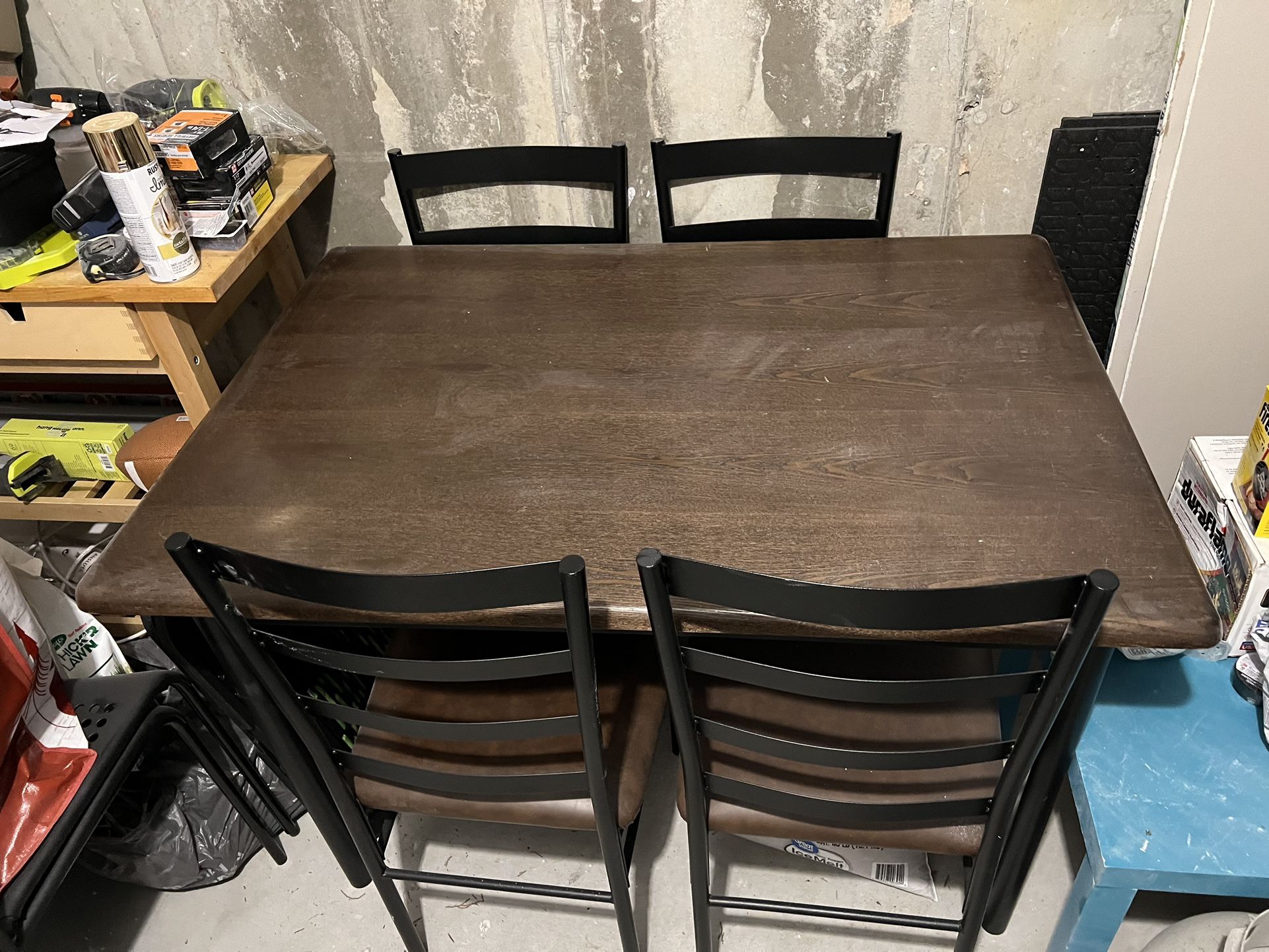 Dining Table Set With 4 Chairs