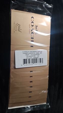 12pc Coach (AUTHENTIC) GOLD sample spray set