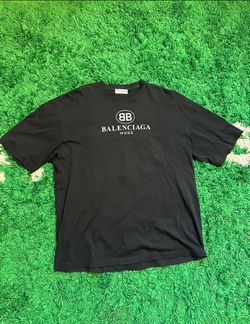 Balenciaga Mode Tee Shirt Black Size Medium (FITS XL)