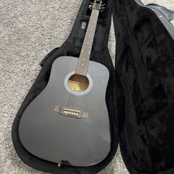 Black Squier Acoustic Guitar