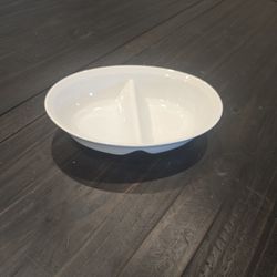 10.5" x 7" Divided Oval Server Bowl