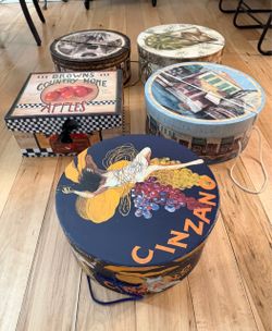 5 Large Decorative cardboard storage boxes