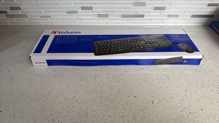 Verbatim Slimline Wired USB Keyboard and Mouse