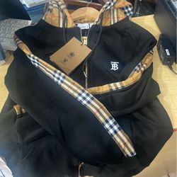 Burberry Zip Up Hoodie 