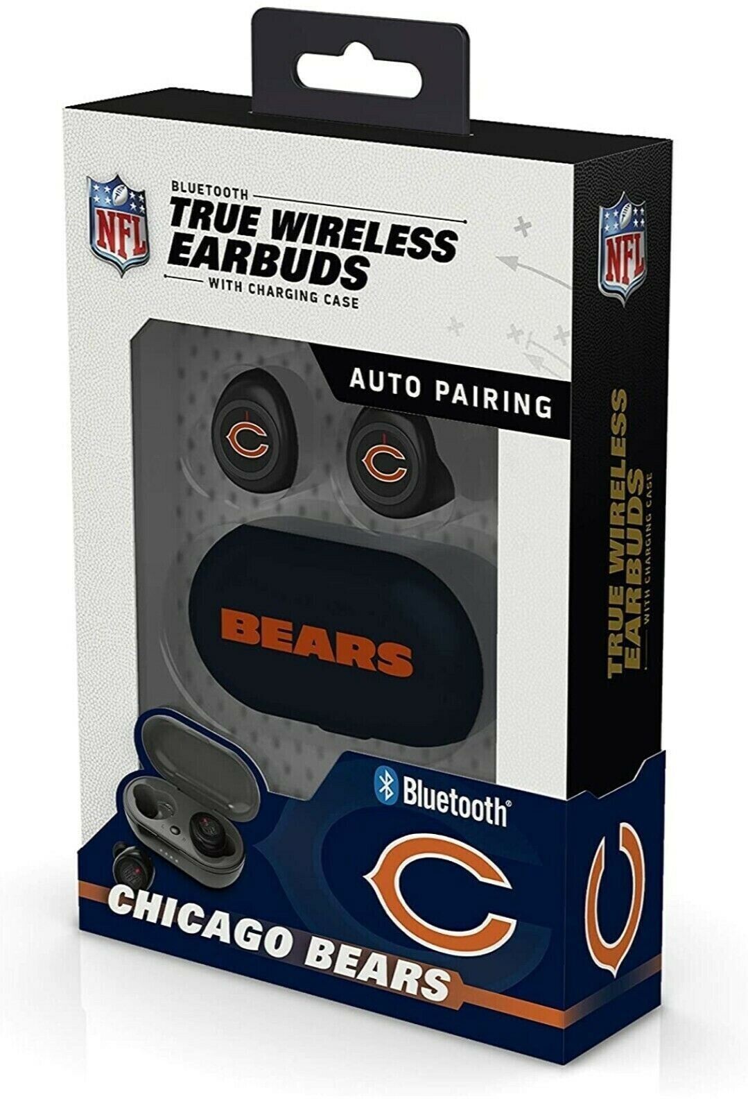 NEW Chicago Bears NFL True Wireless Earbuds SOAR Unisex Headphones Bluetooth