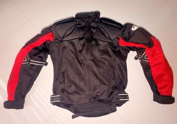 Fieldsheer Titanium Air Man Jacket Black/Red for Motorcycle - Bike Size Medium very good