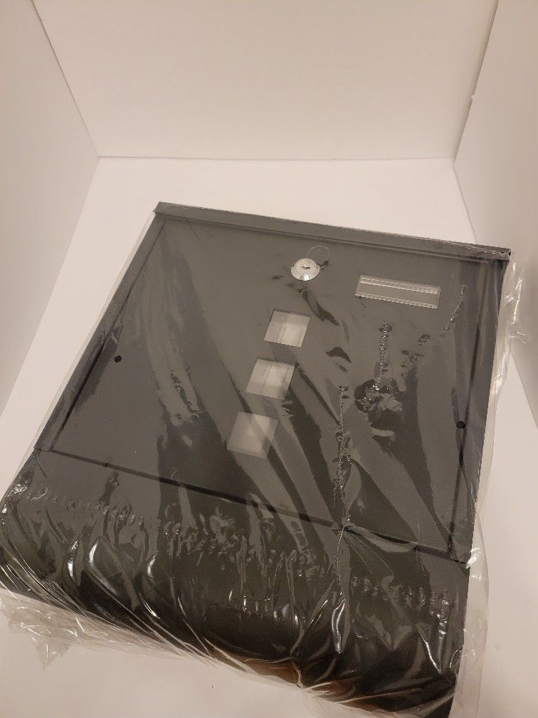 Black Locking Mailbox With 2 Secure Locking Keys