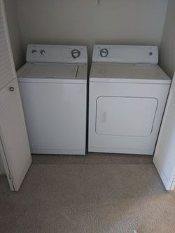 Washer and Dryer whirlpool
