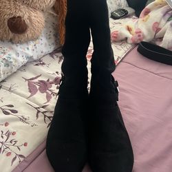 Wide Calf Black Boots