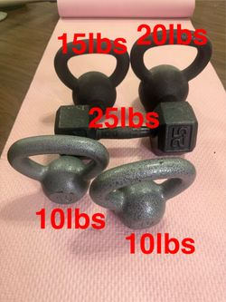 Kettlebells and Dumbbell