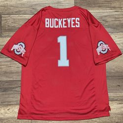 Ohio State Buckeyes NCAA College Football Red Mesh Breathable Jersey Mens Large