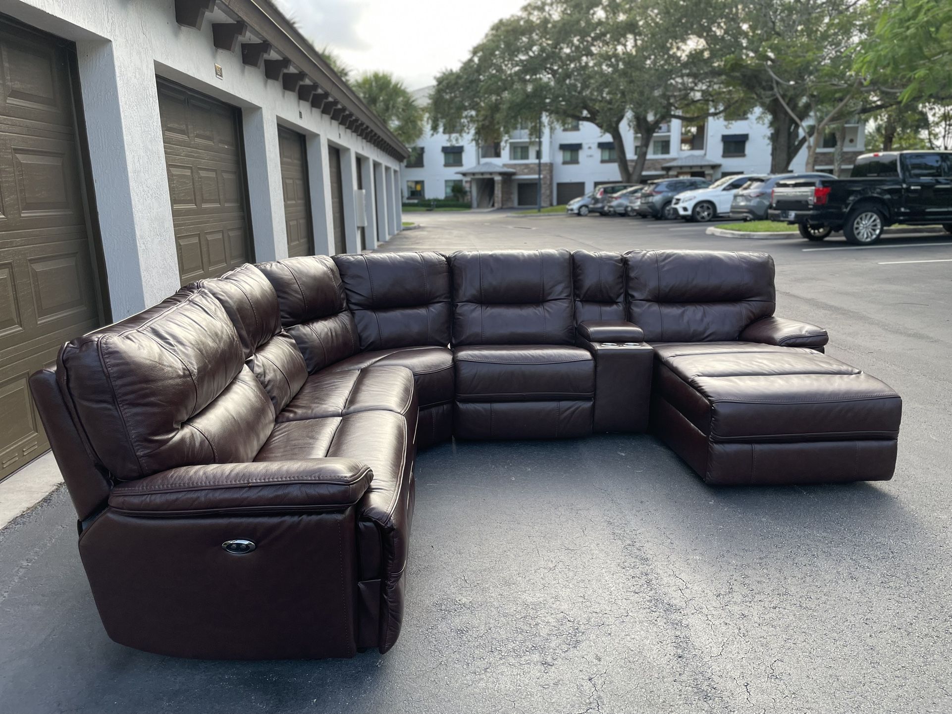 🛋️ Sofa/Couch Sectional - Recliner - Leather - Brown - Delivery Available 🚛