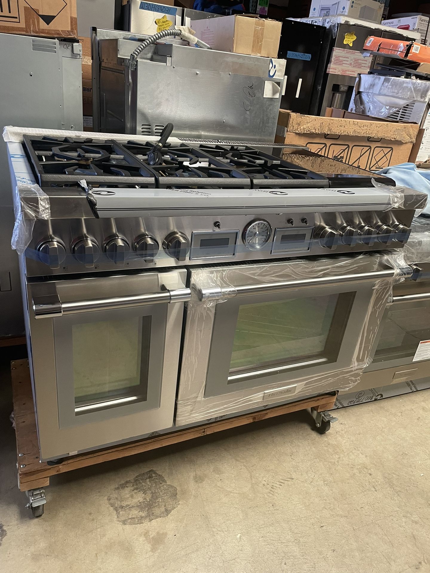 Slide Stove Dual Fuel Gas Range Thermador W 48