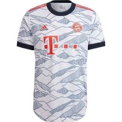 adidas Men’s Bayern Munich White & Navy Soccer Jersey