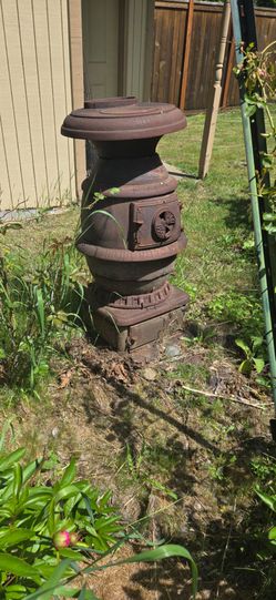 Old stove and tiller