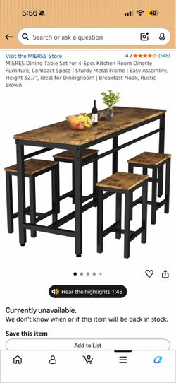 Versatile Dining Set in Excellent Condition