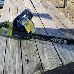 Ryobi 40volt High Performance 18inch Chainsaw New Display Model Never Used . Tool Only No Battery No Charger 