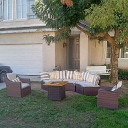 Fire Pit Propane Patio Set Patio Couch Patio Sofa Outdoor Seating Outdoor Patio Furniture Set Brand New 🆕🚛🚎🆕