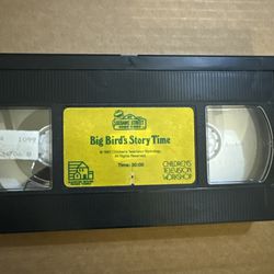 1987 Vintage Sesame Street Home Video Big Bird's Story Time VHS Tape NO CASE